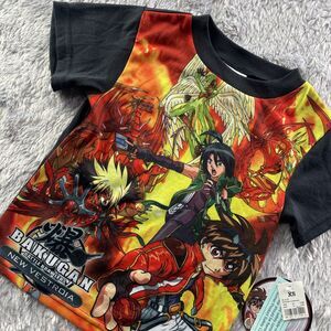 Bakugan Battle Brawlers Shirt Youth Extra Small Black Red Yellow New Vestroia